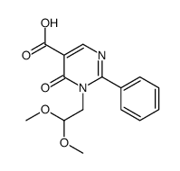 1-(2,2-dimethoxyethyl)-6-oxo-2-phenylpyrimidine-5-carboxylic acid Structure