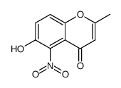 6-Hydroxy-2-methyl-5-nitrochromone结构式
