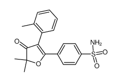 4-(5,5-dimethyl-4-oxo-3-o-tolyl-4,5-dihydrofuran-2-yl)benzenesulfonamide Structure