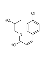 (E)-3-(4-chlorophenyl)-N-(2-hydroxypropyl)prop-2-enamide结构式