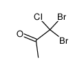 1,1-Dibromo-1-chloro-2-propanone结构式