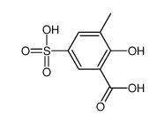 2-hydroxy-3-methyl-5-sulfobenzoic acid Structure
