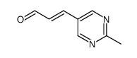 2-Propenal, 3-(2-methyl-5-pyrimidinyl)-, (2E)- (9CI) structure