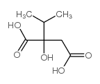 2-HYDROXY-2-ISOPROPYLSUCCINIC ACID structure