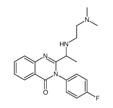 2-(1-(2-(dimethylamino)ethylamino)ethyl)-3-(4-fluorophenyl)quinazolin-4(3H)-one structure