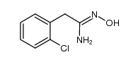(1Z)-2-(2-chlorophenyl)-N'-hydroxyethaneimidamide结构式