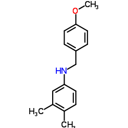 (3,4-DIMETHYL-PHENYL)-(4-METHOXY-BENZYL)-AMINE结构式