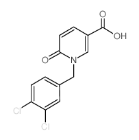 1-(3,4-Dichlorobenzyl)-6-oxo-1,6-dihydro-3-pyridinecarboxylic acid structure