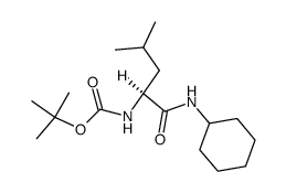 Boc-Leu-NHCh Structure