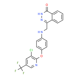 4-[(4-([3-CHLORO-5-(TRIFLUOROMETHYL)-2-PYRIDINYL]OXY)ANILINO)METHYL]-1(2H)-PHTHALAZINONE结构式