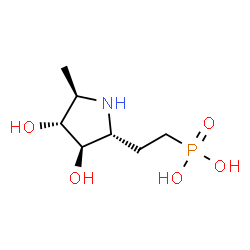 Phosphonic acid, [2-[(2R,3R,4R,5R)-3,4-dihydroxy-5-methyl-2-pyrrolidinyl]ethyl]- (9CI) picture