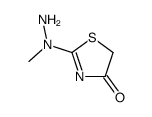 2-[amino(methyl)amino]-1,3-thiazol-4-one结构式