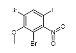 1,3-dibromo-5-fluoro-2-methoxy-4-nitro-benzene Structure