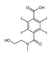 4-[2-hydroxyethyl(methyl)carbamoyl]-2,3,5,6-tetraiodobenzoic acid Structure