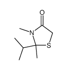 4-Thiazolidinone,2,3-dimethyl-2-(1-methylethyl)-(9CI) Structure