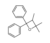3,3,4-Trimethyl-2,2-diphenyloxetane结构式