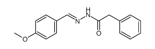 phenyl-acetic acid-(4-methoxy-benzylidenehydrazide) Structure