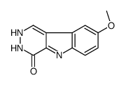 8-methoxy-2,3-dihydropyridazino[4,5-b]indol-4-one结构式