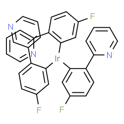 三(2-(4-氟苯基)吡啶)合铱(III)结构式