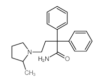 1-Pyrrolidinebutanamide,2-methyl-a,a-diphenyl-结构式
