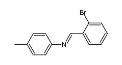 N-(2-bromobenzylidene)-4-methylaniline Structure