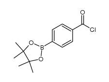 4-CHLOROCARBONYLPHENYLBORONIC ACID PROPANEDIOL ESTER structure