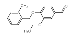 3-ETHOXY-4-[(2-METHYLBENZYL)OXY]BENZALDEHYDE structure