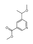 5-(1-Methoxyethyl)-3-pyridinecarboxylic acid methyl ester Structure