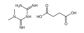 butanedioic acid,3-(diaminomethylidene)-1,1-dimethylguanidine结构式