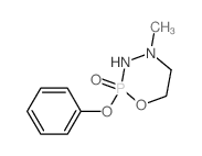 4-methyl-2-phenoxy-1-oxa-3,4-diaza-2$l^C9H13N2O3P-phosphacyclohexane 2-oxide结构式