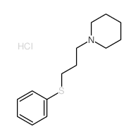 Piperidine,1-[3-(phenylthio)propyl]-, hydrochloride (1:1)结构式