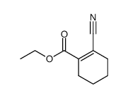 2-cyano-cyclohex-1-enecarboxylic acid ethyl ester Structure