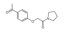 2-(4-acetylphenoxy)-1-pyrrolidin-1-ylethanone结构式