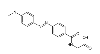 2-[[4-[[4-(dimethylamino)phenyl]diazenyl]benzoyl]amino]acetic acid结构式