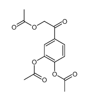 [2-(3,4-diacetyloxyphenyl)-2-oxoethyl] acetate Structure
