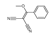 1,1-Dicyano-2-methoxy-2-(phenyl)ethylene Structure