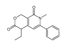 4-ethyl-7-methyl-6-phenyl-1,7-dihydro-4H-pyrano[3,4-c]pyridine-3,8-dione Structure