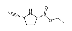 (2S,5R)-5-Cyano-pyrrolidine-2-carboxylic acid ethyl ester Structure
