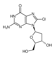 8-Chloro-2'-deoxyguanosine Structure