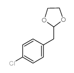 2-[(4-chlorophenyl)methyl]-1,3-dioxolane structure