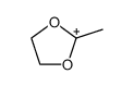 2-methyl-1,3-dioxolan-2-ylium结构式