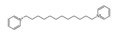 1-(12-pyridin-1-ium-1-yldodecyl)pyridin-1-ium结构式