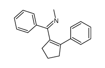 2-(N-Methyl-benzimidoyl)-1-phenyl-cyclopent-1-en Structure