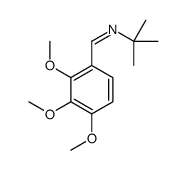 (E)-N-(2-Methyl-2-propanyl)-1-(2,3,4-trimethoxyphenyl)methanimine Structure
