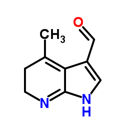 4-methyl-1H-pyrrolo[2,3-b]pyridine-3-carbaldehyde structure