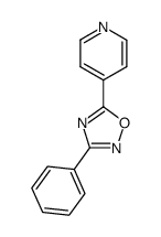 3-phenyl-5-(pyridine-4-yl)-1,2,4-oxadiazole结构式