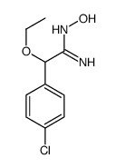 2-(4-chlorophenyl)-2-ethoxy-N'-hydroxyethanimidamide结构式