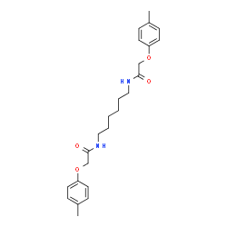N,N'-1,6-Hexanediylbis[2-(4-methylphenoxy)acetamide] Structure