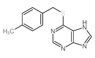 9H-Purine,6-[[(4-methylphenyl)methyl]thio]- Structure