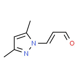 2-Propenal,3-(3,5-dimethyl-1H-pyrazol-1-yl)- Structure